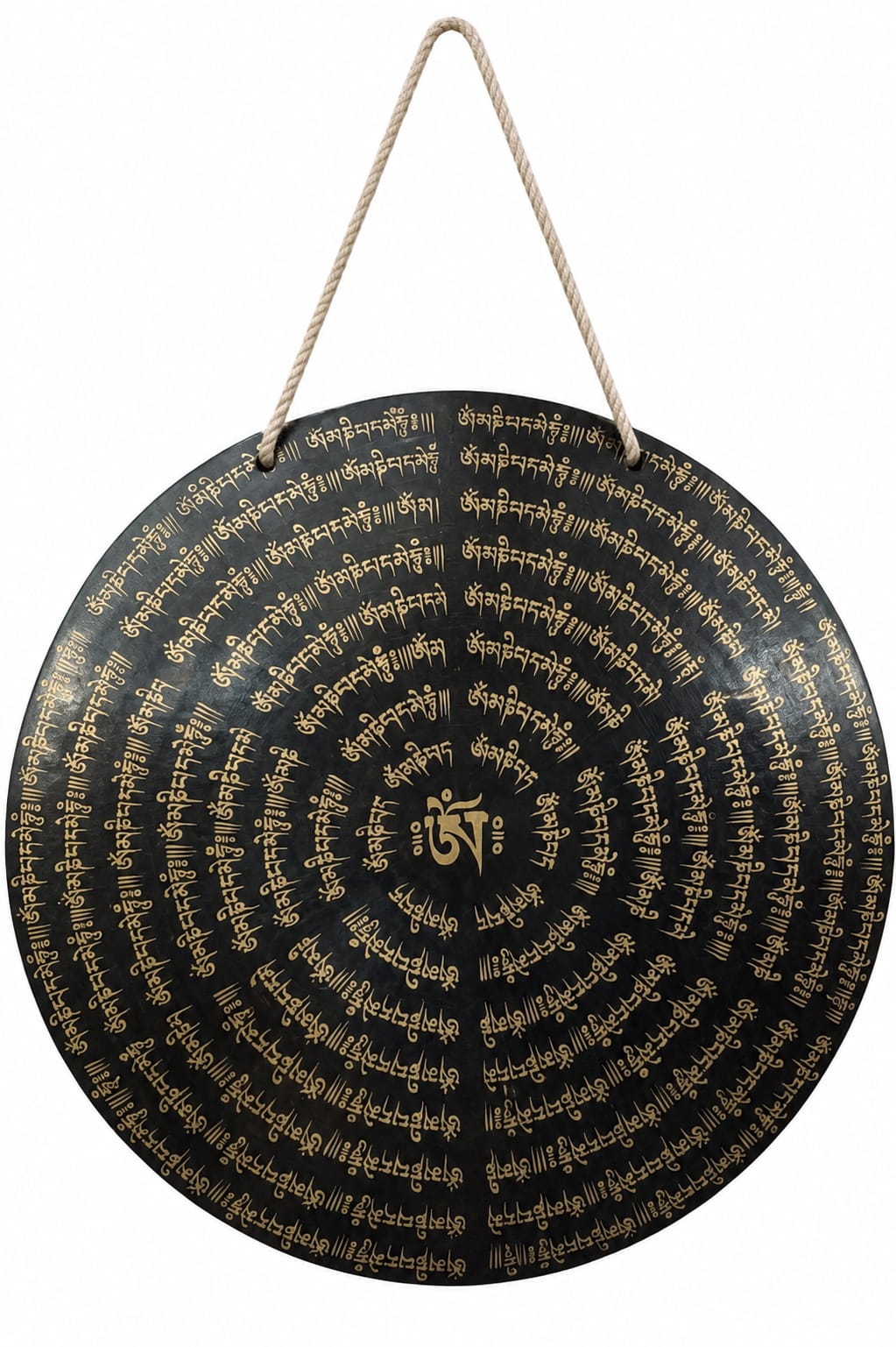 Om Etched Wind Gong