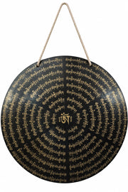Om Etched Wind Gong